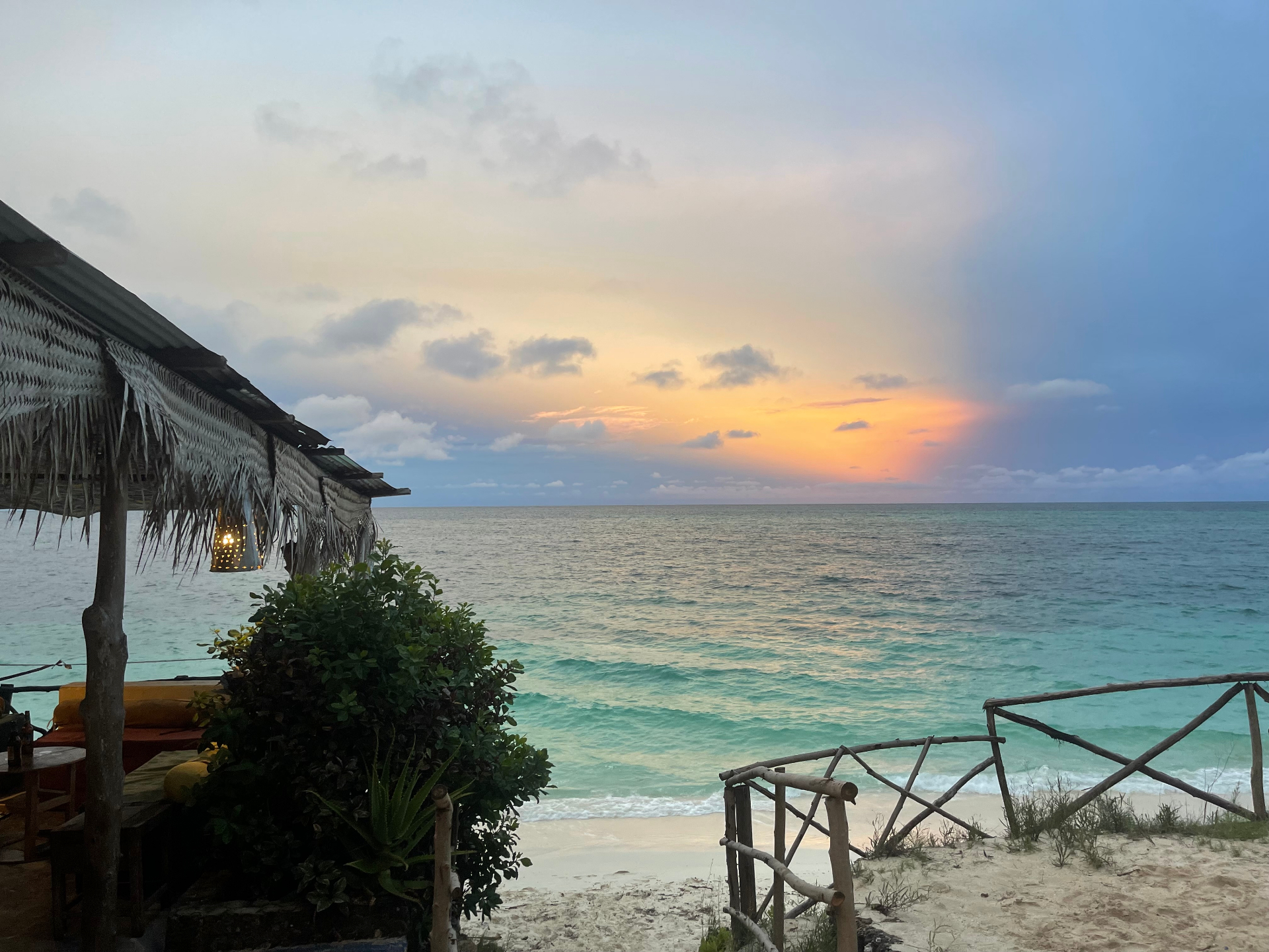 Lodge sunset party
